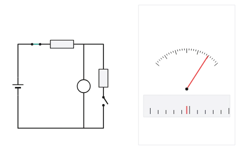 Galvanometer by half deflection: Pick R for a large even deflection, then close the shunt key and turn S until the needle halves, and work out the galvanometer's resistance and figure of merit.