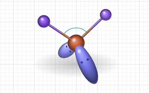 VSEPR and molecular shape: Set the bond pairs and lone pairs, then watch the shape and the angles settle.